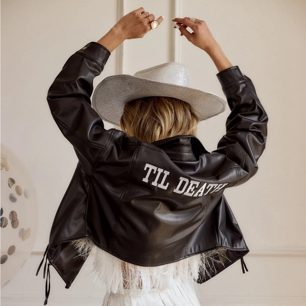 Til Death Black Vegan Leather Jacket